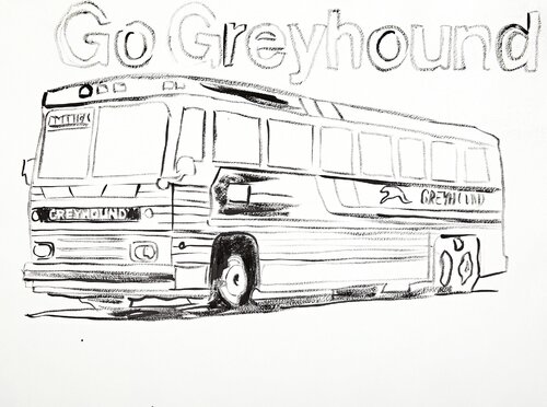 Go Greyhound di Andy Warhol, Opera su carta in vendita su Singulart