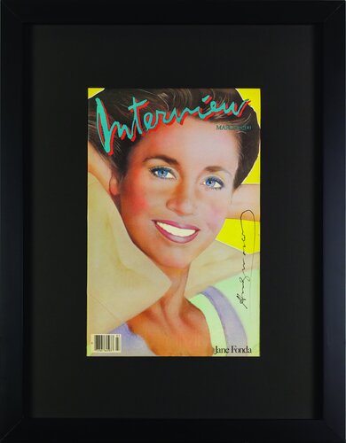 Interview Magazine Signed by Andy Warhol "Jane Fonda” di Andy Warhol, Stampa in vendita su Singulart