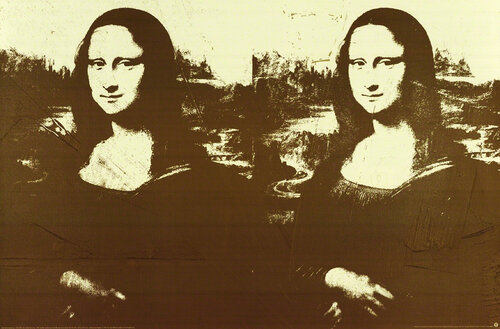 Two Golden Mona Lisas di Andy Warhol, Stampa in vendita su Singulart