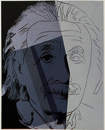 Albert Einstein (from 10 portraits of Jews of the 20th Century) di Andy Warhol, Stampa in vendita su Singulart