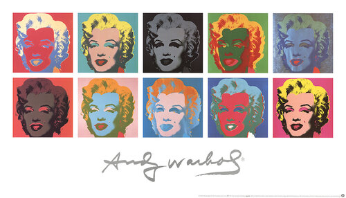 Ten Marilyns (White Background) di Andy Warhol, Stampa in vendita su Singulart