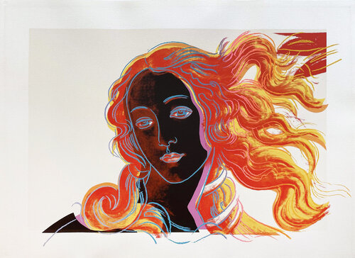 Details of Renaissance Paintings (Sandro Botticelli, Birth of Venus, 1482), II.318 de Andy Warhol, Impresión a la venta en Singulart