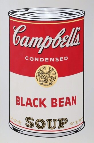 Campbell’s Soup I: Black Bean (FS II.44) di Andy Warhol, Stampa in vendita su Singulart