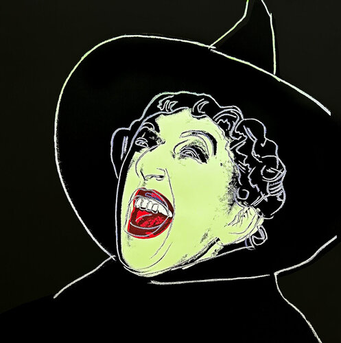 The Witch' Color Screenprint with Diamond Dust, One-of-a-kind Trail Proof van Andy Warhol, Afdruk te koop op Singulart
