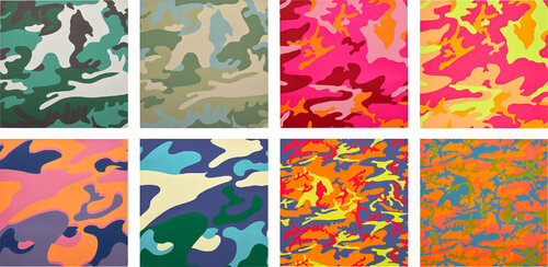 Camouflage Complete Portfolio (FS II.406-413) van Andy Warhol, Afdruk te koop op Singulart