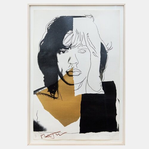MICK JAGGER, from the portfolio of ten screenprints van Andy Warhol, Afdruk te koop op Singulart