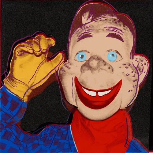 Howdy Doody' Screenprint with Diamond Dust van Andy Warhol, Afdruk te koop op Singulart