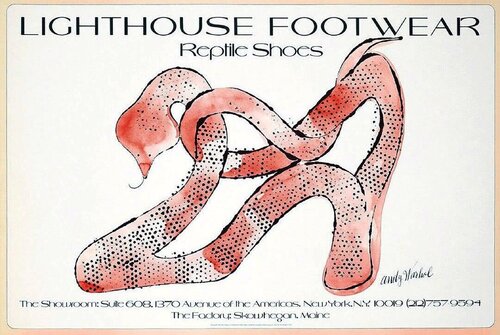 Andy Warhol Shoes poster 1979 (1970s Andy Warhol poster) van Andy Warhol, Afdruk te koop op Singulart