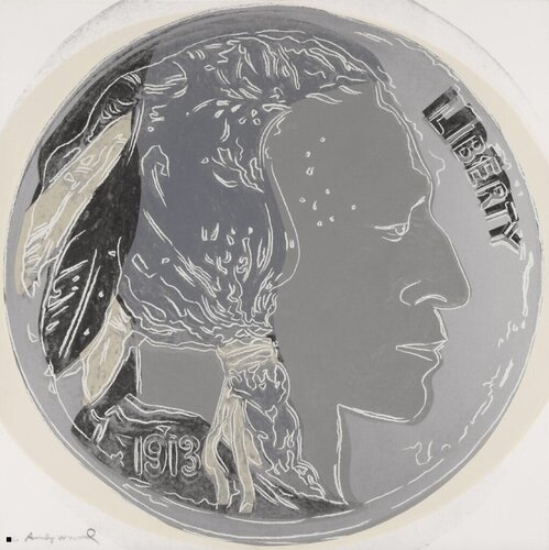 Indian Head Nickel (FS II.385) van Andy Warhol, Afdruk te koop op Singulart
