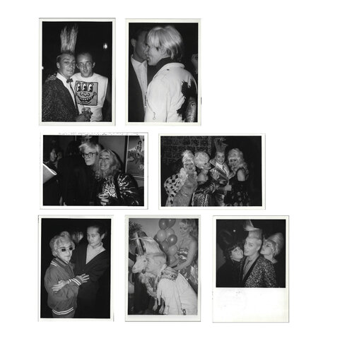 UNIQUE Set of Seven Patrick McMullan photographs, 1980's, Featuring Keith HARING / Andy WARHOL / Benjamin LIU / John SEX at the Palladium & Tunnel Night Clubs NYC. di Andy Warhol, Fotografia in vendita su Singulart