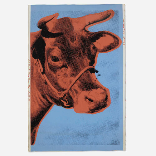 Cow signed and dedicated di Andy Warhol, Stampa in vendita su Singulart