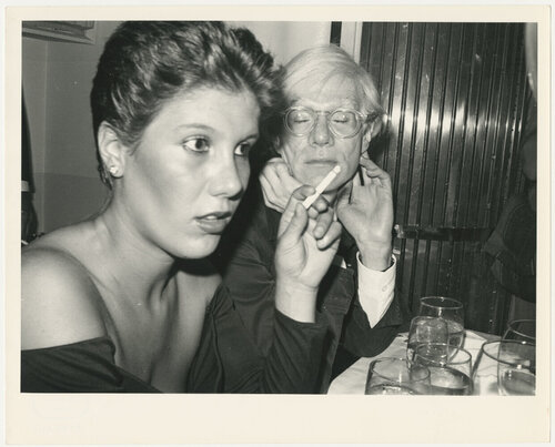 Diane de Beauvau Craon & Andy Warhol at Bella Abzug's Birthday Party di Andy Warhol, Fotografia in vendita su Singulart