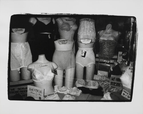 Gelatin silver print of Mannequins in Lingerie Store Window by Andy Warhol di Andy Warhol, Fotografia in vendita su Singulart