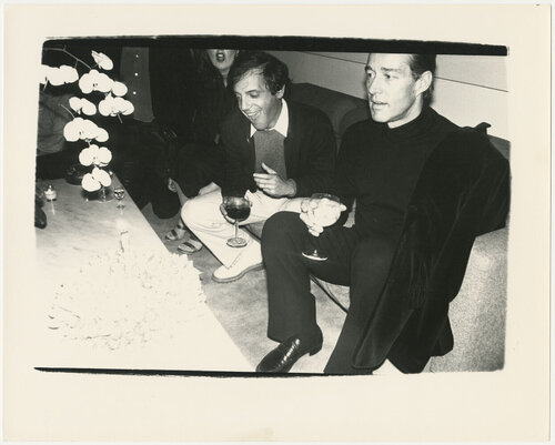 Steve Rubell & Halston par Andy Warhol, Photographie en vente sur Singulart