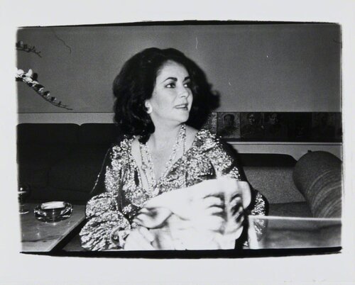 Elizabeth Taylor at Halston's van Andy Warhol, Fotografie te koop op Singulart