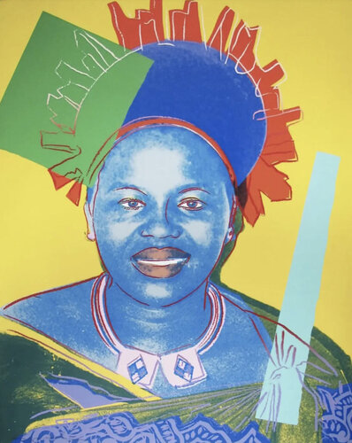 Queen Ntombi Twala of Swaziland (F.S. II. 348) van Andy Warhol, Afdruk te koop op Singulart