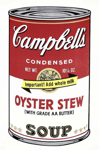 Oyster Stew (Campbell Soup Portfolio II) van Andy Warhol, Afdruk te koop op Singulart