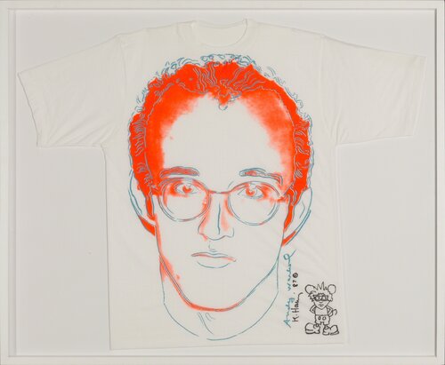 Keith Haring T-shirt van Andy Warhol, Andere media te koop op Singulart