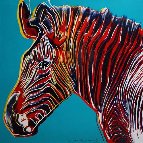 Grevy's Zebra FS II.300 van Andy Warhol, Afdruk te koop op Singulart