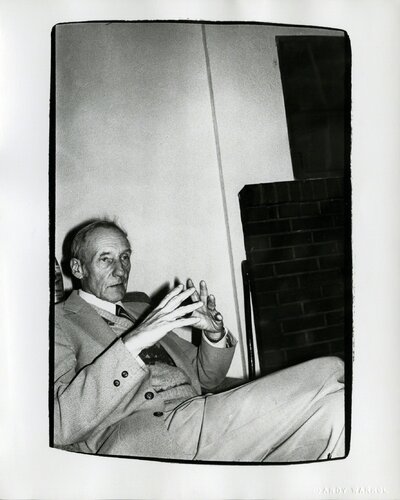 Photograph of William S. Burroughs at the Chelsea Hotel van Andy Warhol, Fotografie te koop op Singulart