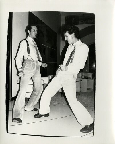 Fred Hughes Dancing with Unidentified Man van Andy Warhol, Fotografie te koop op Singulart