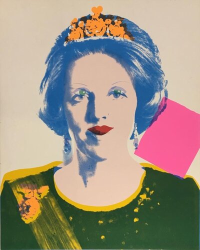 Reigning Queens: Queen Beatrix of the Netherlands (Unique) van Andy Warhol, Afdruk te koop op Singulart
