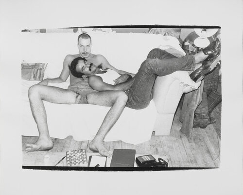 Gelatin silver print of Victor Hugo and Male Model by Andy Warhol van Andy Warhol, Fotografie te koop op Singulart