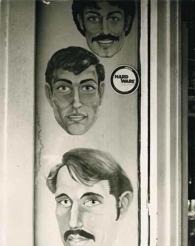 Three Painted Faces (Men with Moustaches) van Andy Warhol, Fotografie te koop op Singulart