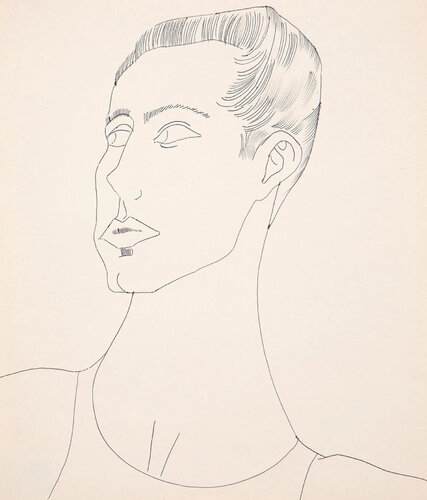 Portrait of a Young Man (JT) van Andy Warhol, Werk op papier te koop op Singulart