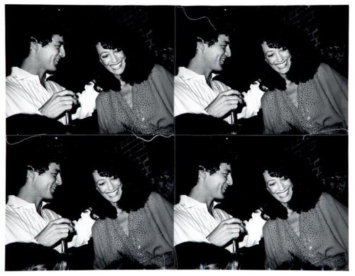 Marisa Berenson and Young Man Four Stitched di Andy Warhol, Fotografia in vendita su Singulart