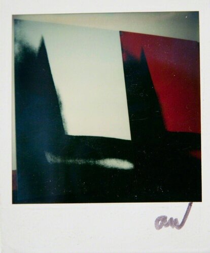 Polaroid Photograph of Black, Red and White Abstract di Andy Warhol, Fotografia in vendita su Singulart
