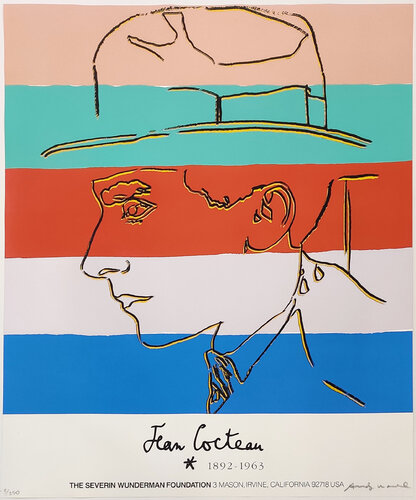 JEAN COCTEAU FS II.329A di Andy Warhol, Stampa in vendita su Singulart