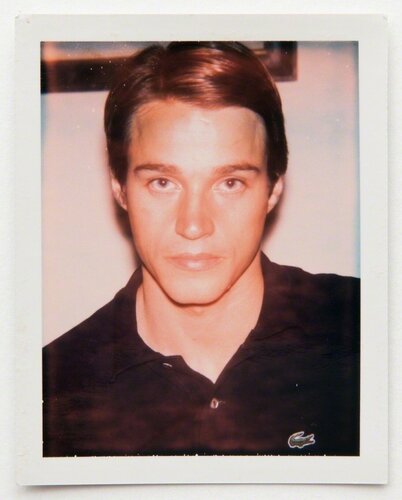Polaroid Photograph of Jed Johnson in black Lacoste shirt di Andy Warhol, Fotografia in vendita su Singulart