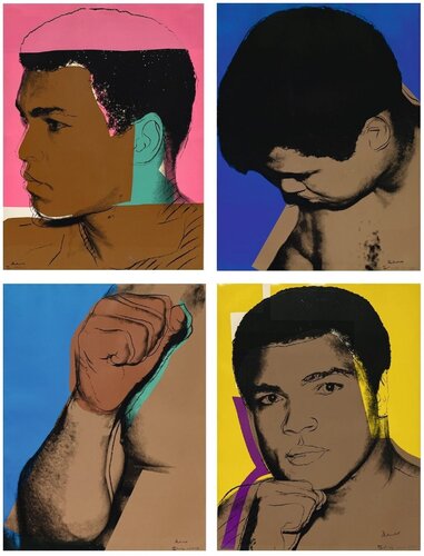 Muhammad Ali, Complete Portfolio (FS II.179-182) (Signed By Ali And Warhol) van Andy Warhol, Afdruk te koop op Singulart