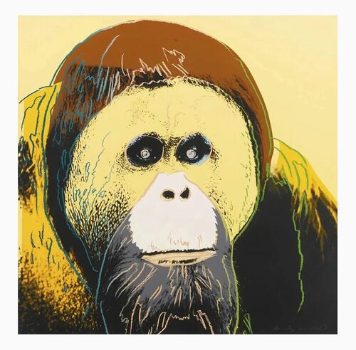 Orangutan (F & S II.299) (from Endangered Species) van Andy Warhol, Afdruk te koop op Singulart