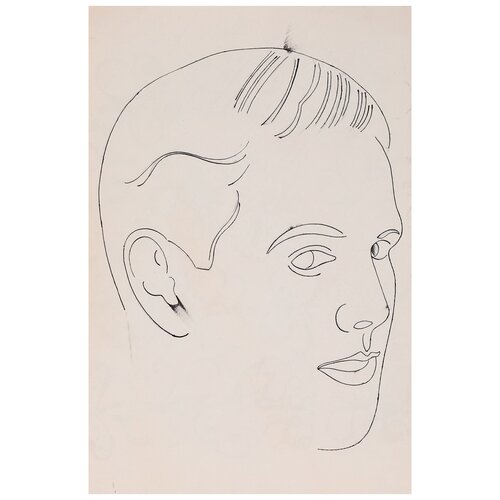 Drawing of a Boy / Butterflies van Andy Warhol, Werk op papier te koop op Singulart