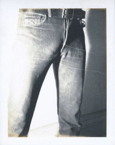 Study for Rolling Stones' 'Sticky Fingers' Album Cover - Polaroid di Andy Warhol, Fotografia in vendita su Singulart