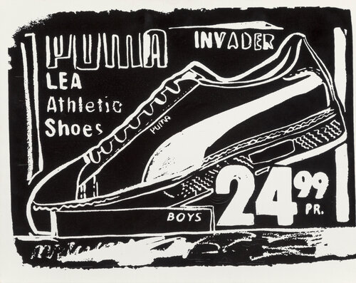 Puma Invader (Negative) di Andy Warhol, Pittura in vendita su Singulart
