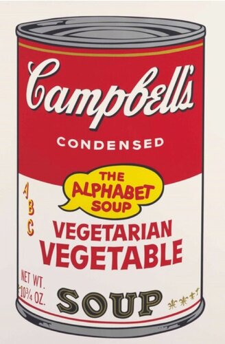 Vegetarian Vegetable, From Campbell’s Soup II, (1969) di Andy Warhol, Stampa in vendita su Singulart