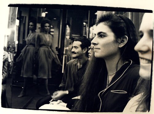 Victor Hugo, Mary Richardson, and a Woman at Halston Fashion Show van Andy Warhol, Fotografie te koop op Singulart