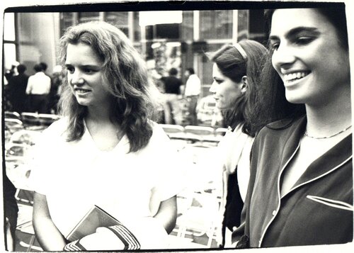 Barbara Allen, Mary Richardson, and a Woman at Halston Fashion Show van Andy Warhol, Fotografie te koop op Singulart