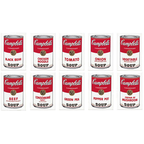 Campbell's Soup I, Complete Portfolio (FS II.44 - II.53) di Andy Warhol, Stampa in vendita su Singulart