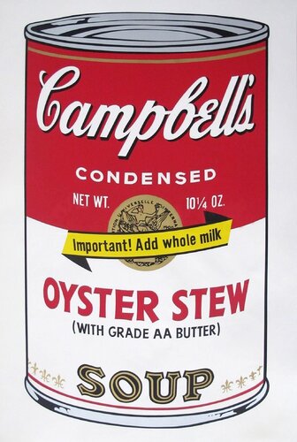 Campbell’s Soup II: Oyster Stew (FS II.60) di Andy Warhol, Stampa in vendita su Singulart