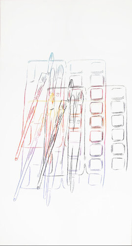 Watercolor Paint Kit With Brushes di Andy Warhol, Stampa in vendita su Singulart