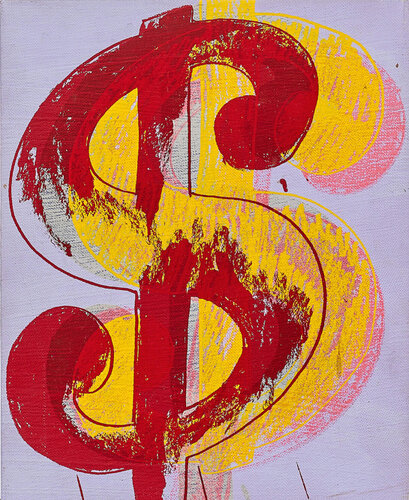 Dollar Sign Painting di Andy Warhol, Pittura in vendita su Singulart