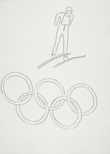Winter Olympics van Andy Warhol, Werk op papier te koop op Singulart