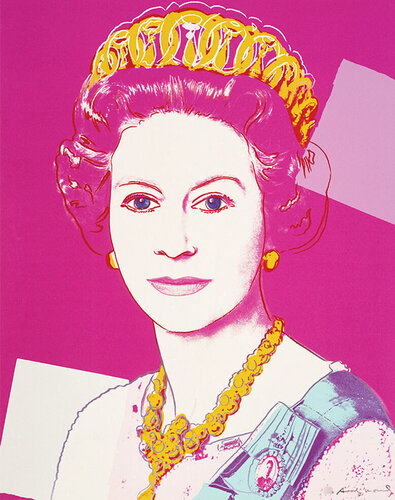 Queen Elizabeth (FS II.336) van Andy Warhol, Afdruk te koop op Singulart