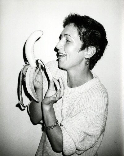 Pat Hackett with a Banana van Andy Warhol, Fotografie te koop op Singulart
