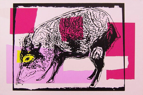 Vanishing Animals: Giant Chaco Peccary van Andy Warhol, Werk op papier te koop op Singulart