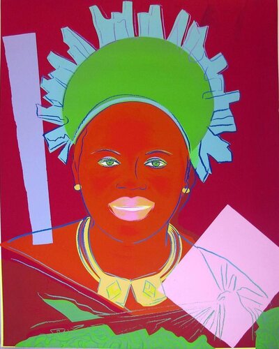 Reigning Queens: Queen Ntombi Twala of Swaziland van Andy Warhol, Afdruk te koop op Singulart